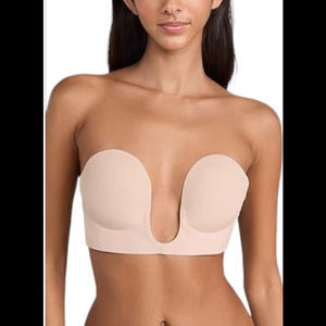 Fashion Forms Women's U Plunge Backless Strapless Bra Nude -